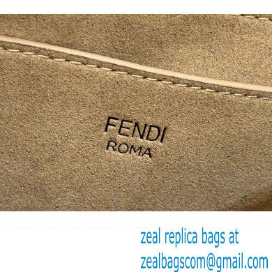 Fendi C Com Small bag in leather White 2023 - Click Image to Close